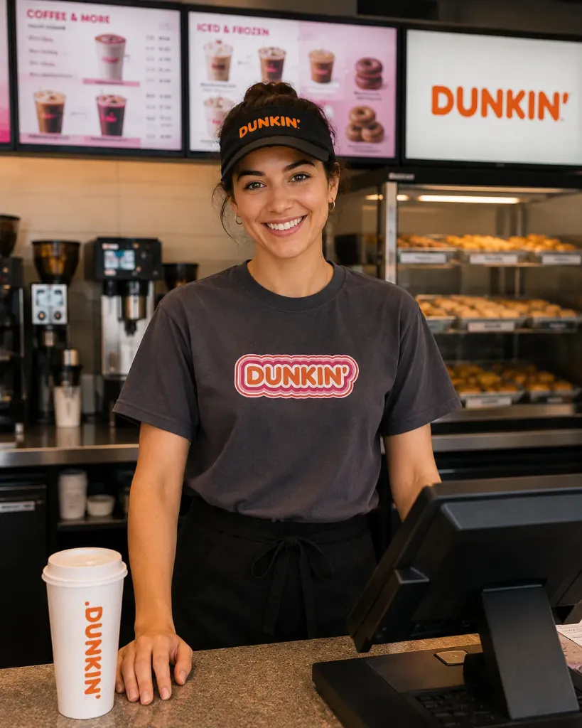 Tshirt 180g coton gris foncé Dunkin